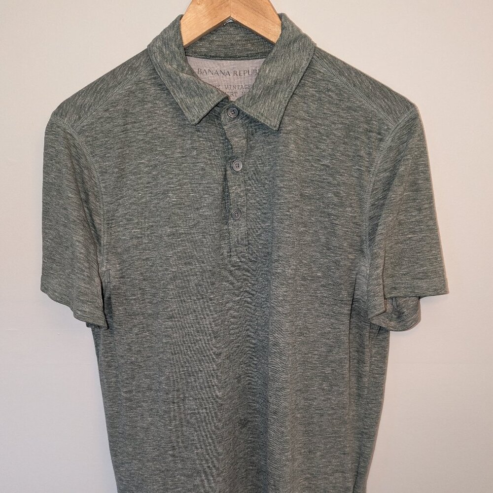 Men's Banana Republic Green Polo